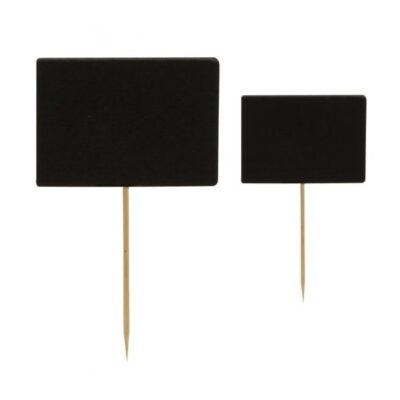 Black Board Pick 9 cm (Pack of 10)