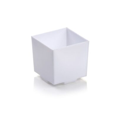 Cubic Cup 70ml White (Pack of 20)