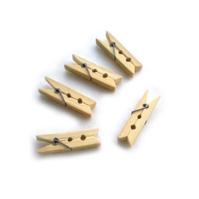 Mini Wood Clothespins 3.5cm